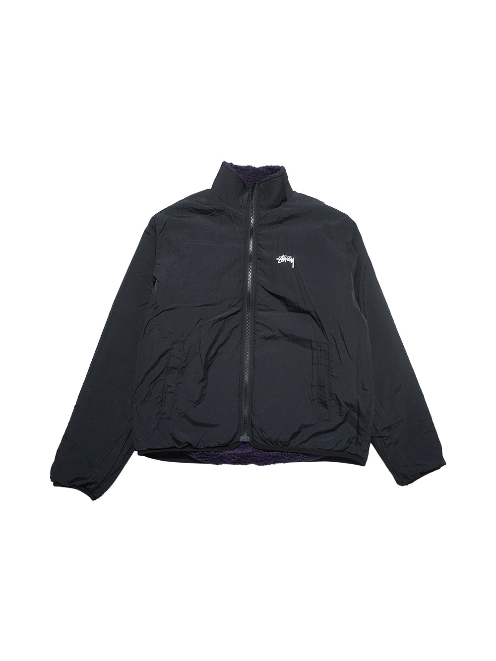 Stussy Reversible Sherpa Jacket - Purple