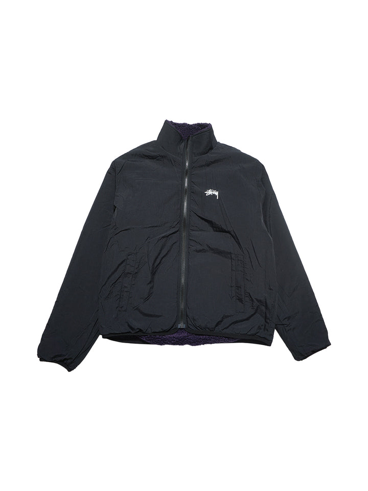 Stussy Reversible Sherpa Jacket - Purple