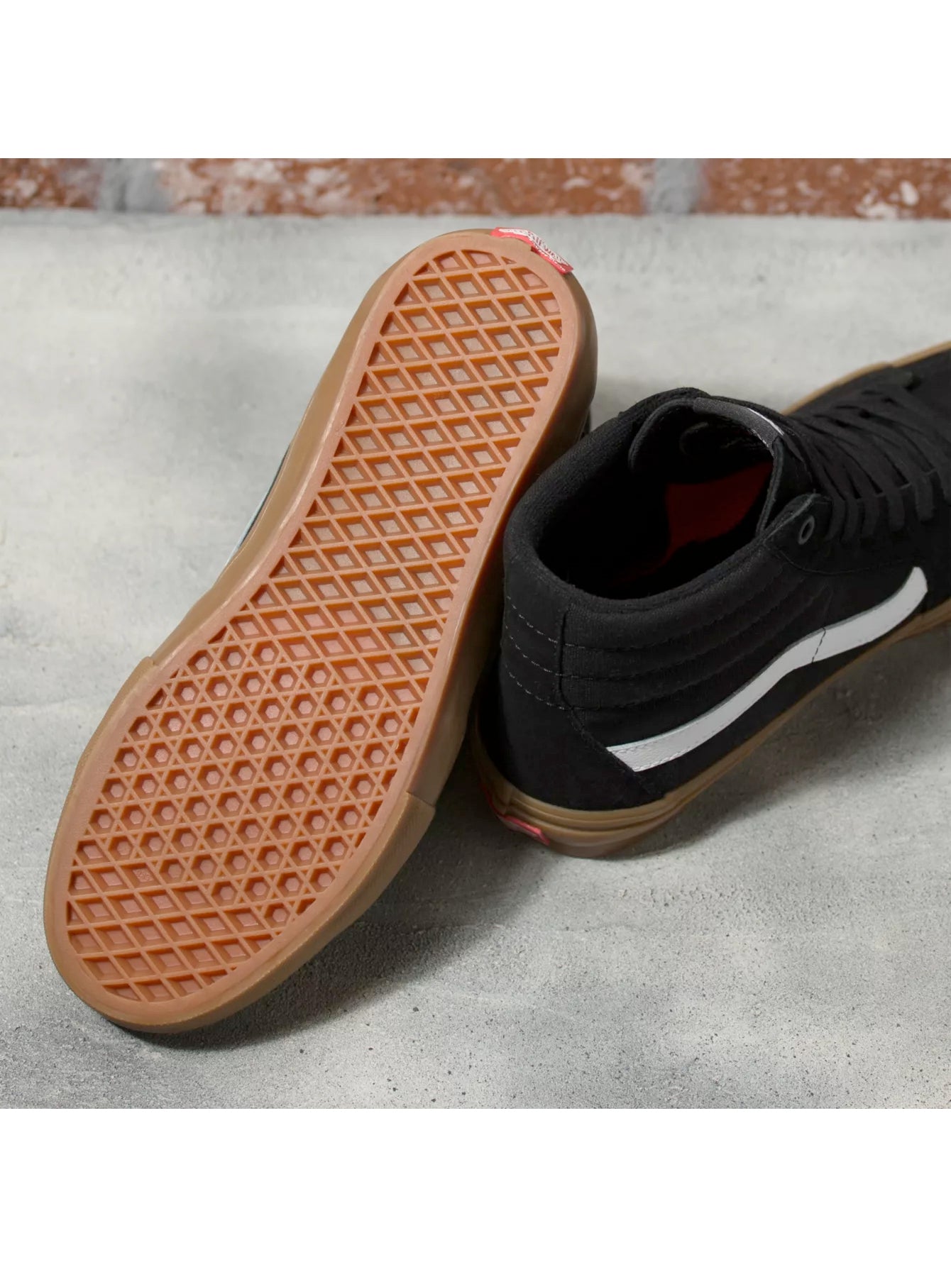 Vans Skate Sk8 Hi-Black/Gum – Civil