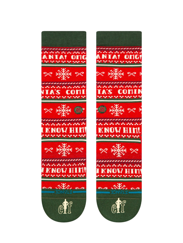Stance I Know Him Crew - Red
