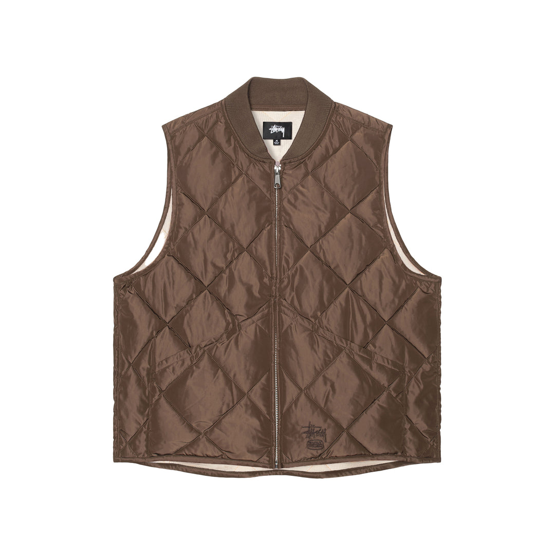 Stussy Insulated Vest - Brown