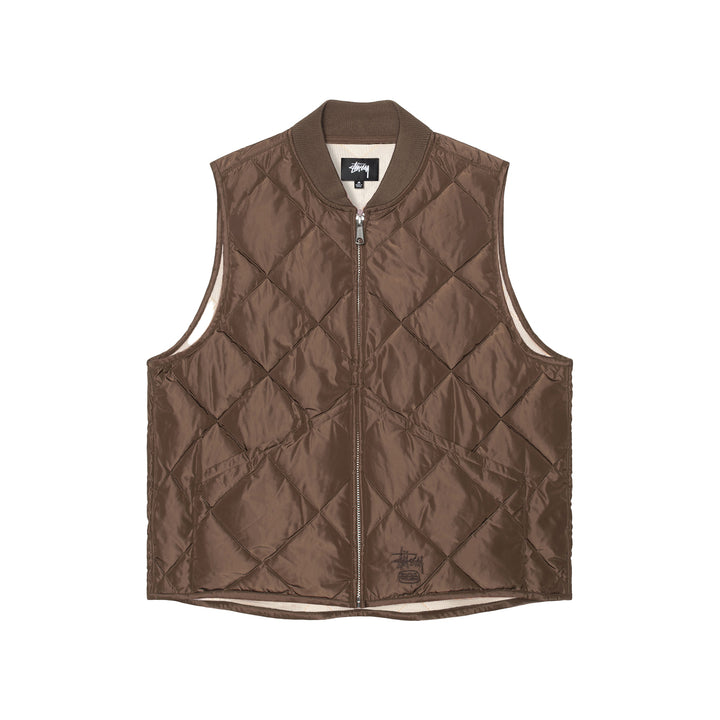 Stussy Insulated Vest - Brown