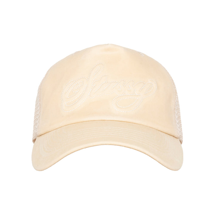 Stussy Trucker Cursive Stitch - Sand