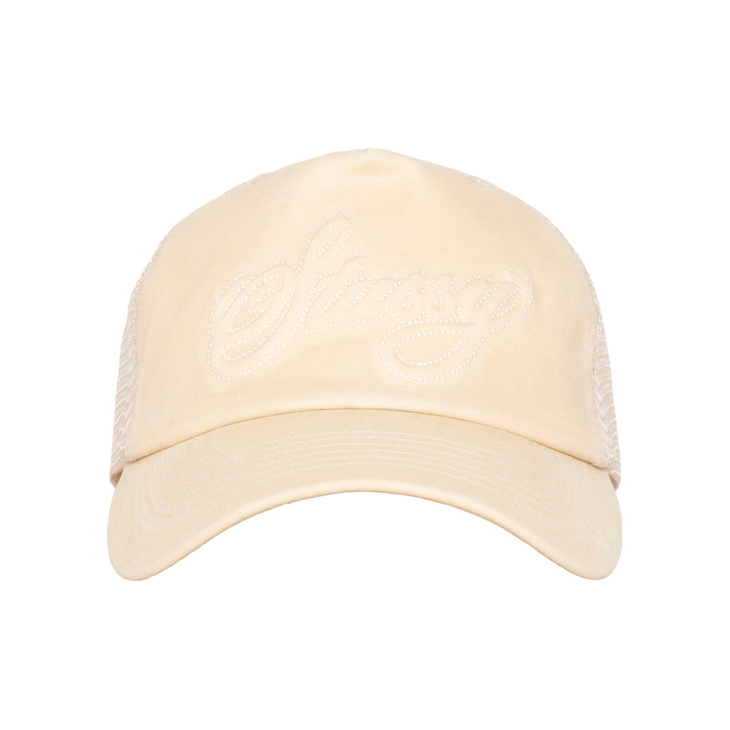 Stussy Trucker Cursive Stitch - Sand – Civil