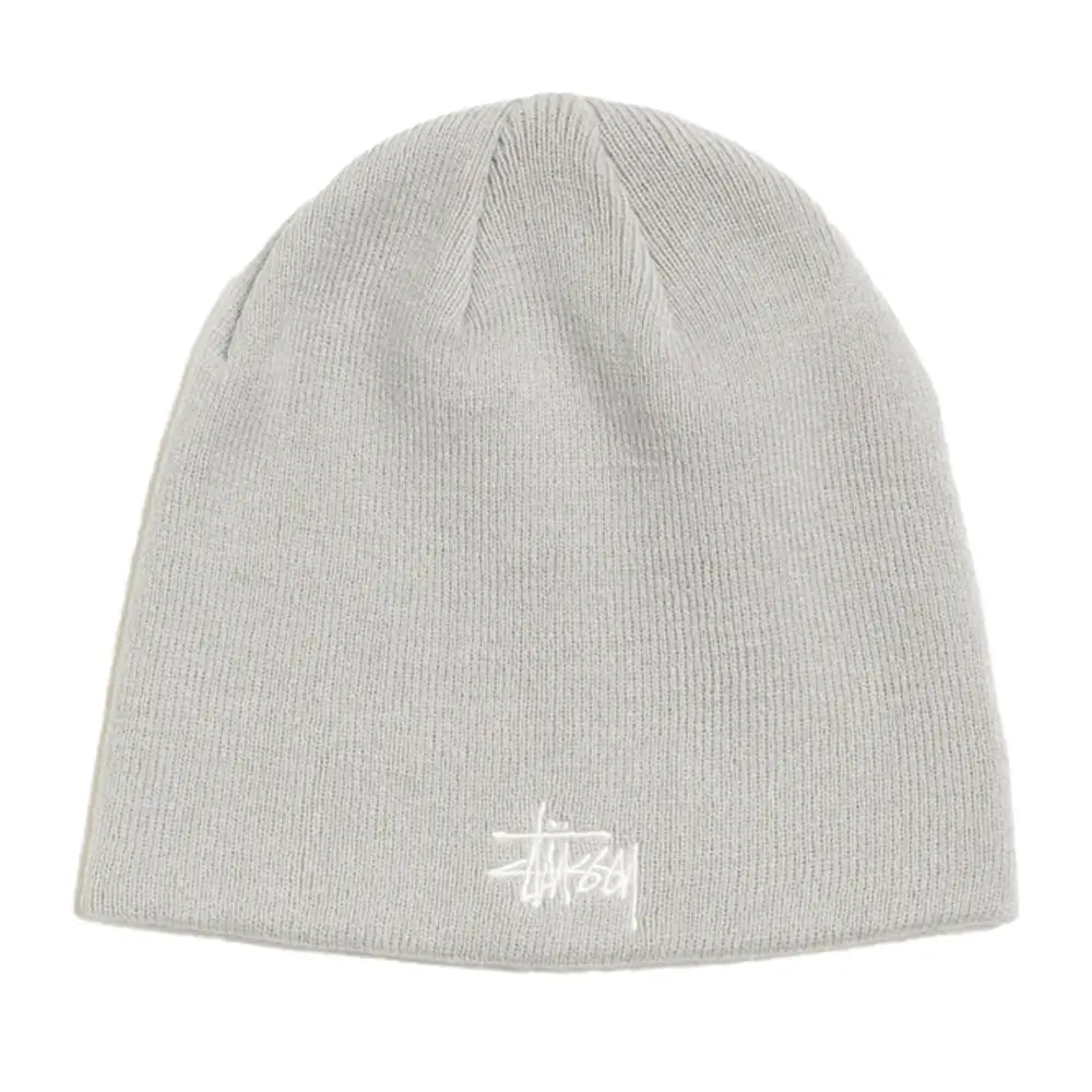 Stussy Basic Skullcap Beanie - Heather Grey