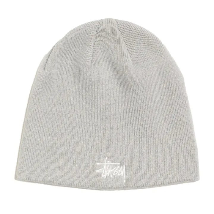 Stussy Basic Skullcap Beanie - Heather Grey
