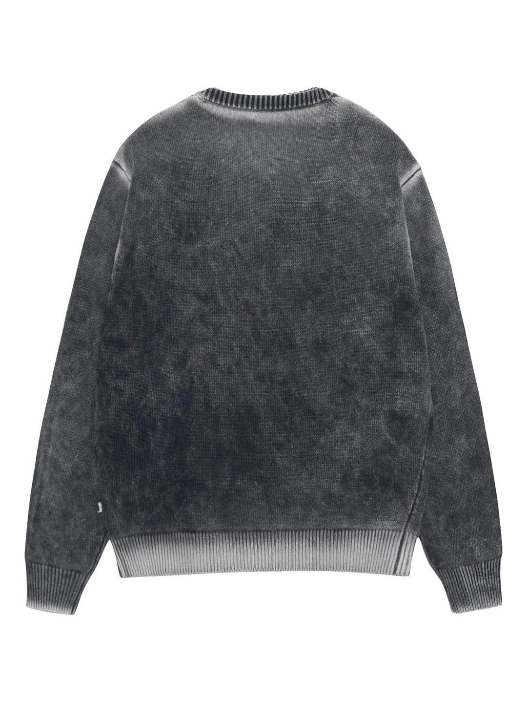 Stussy Faded Cotton Crewneck - Black