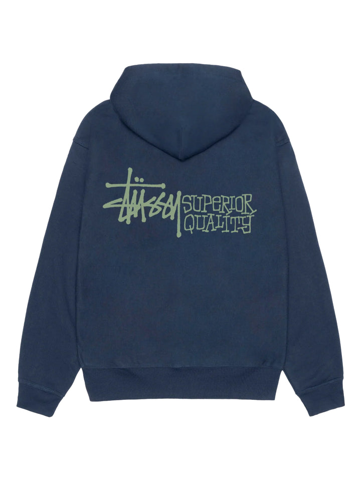 Stussy Superior Quality Zip Hood - Navy