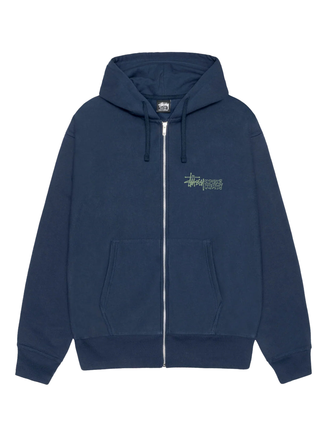 Stussy Superior Quality Zip Hood - Navy