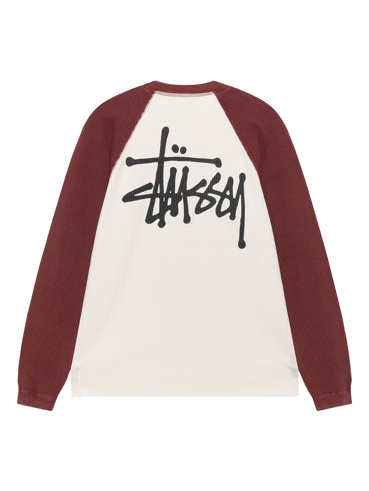 Stussy Raglan 2 Tone Thermal - Off White – Civil