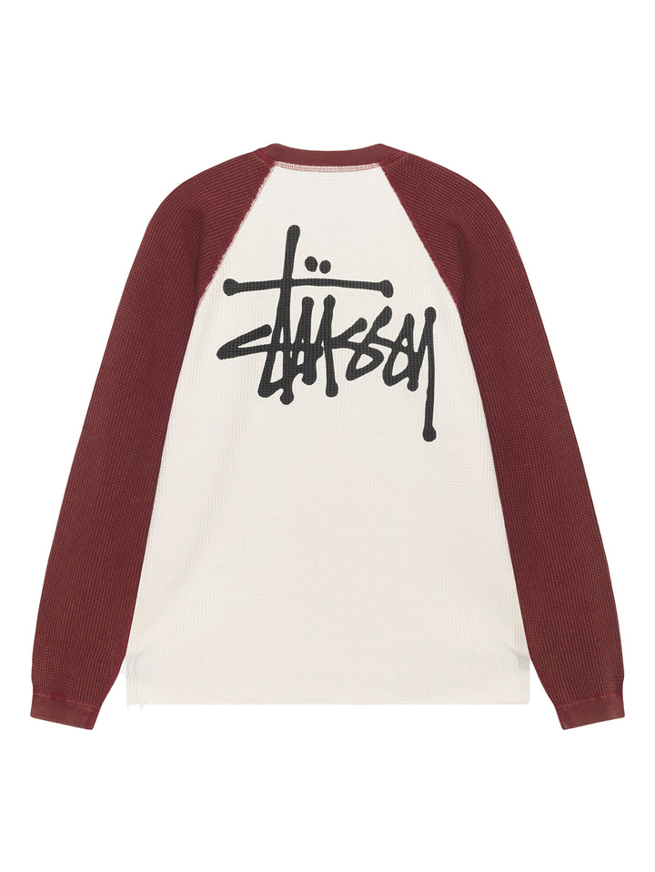 Stussy Raglan 2 Tone Thermal - Off White