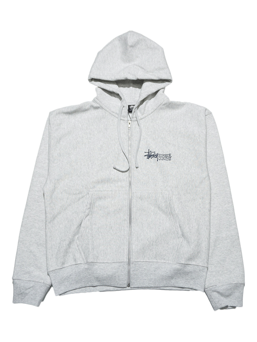 Stussy Superior Quality Zip Hood - Ash Heather
