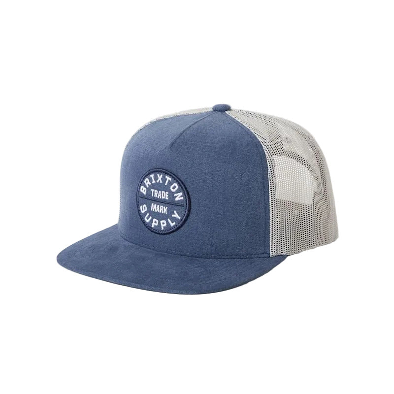 Brixton Oath MP Trucker - Blue Chambray / White