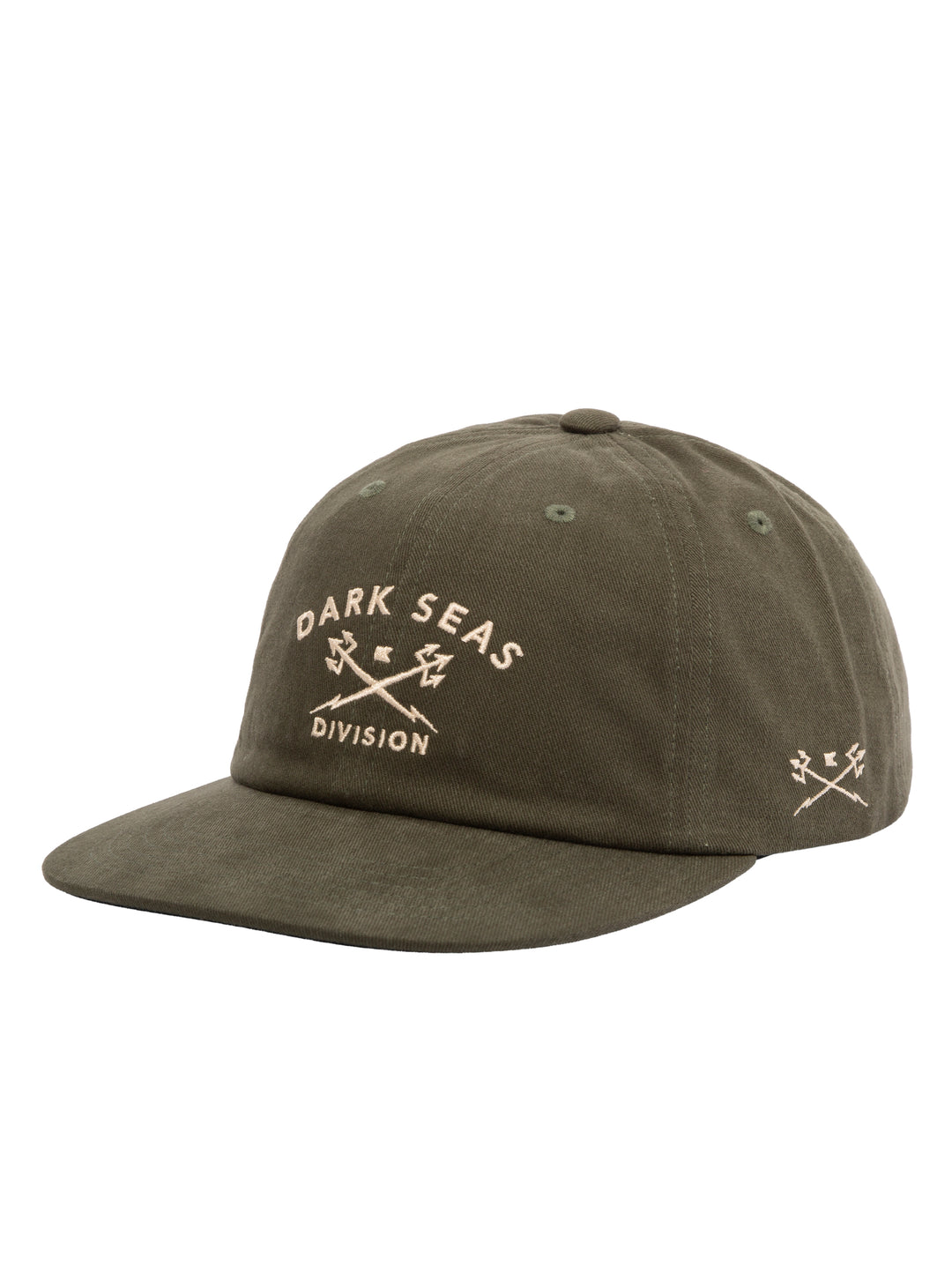 Dark Seas Tridents Low Pro Hat - Olive