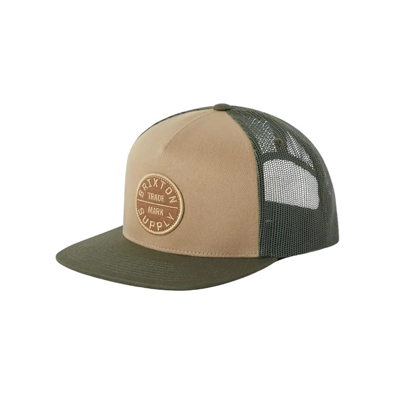 Brixton Oath MP Trucker - Khaki  / Dark Olive