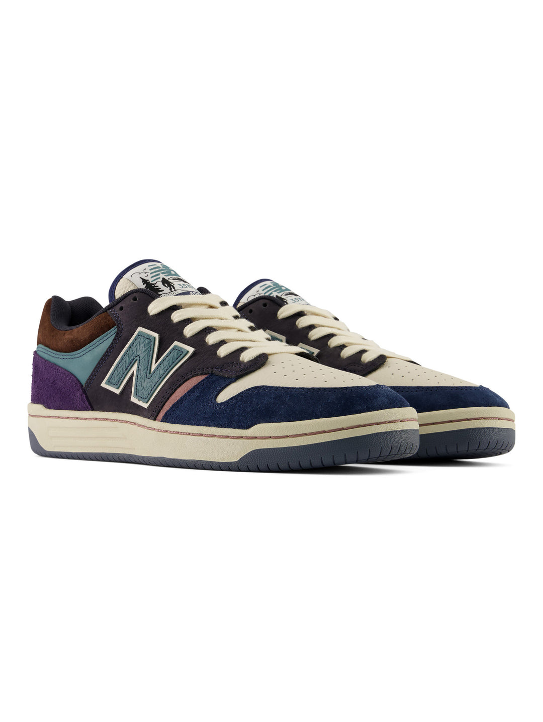 New Balance Numeric x 35th North 480 - Off White / Teal
