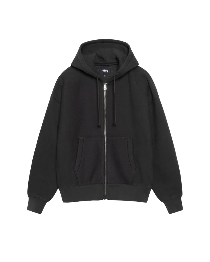 Stussy Basic Diamond Zip Hood - Black