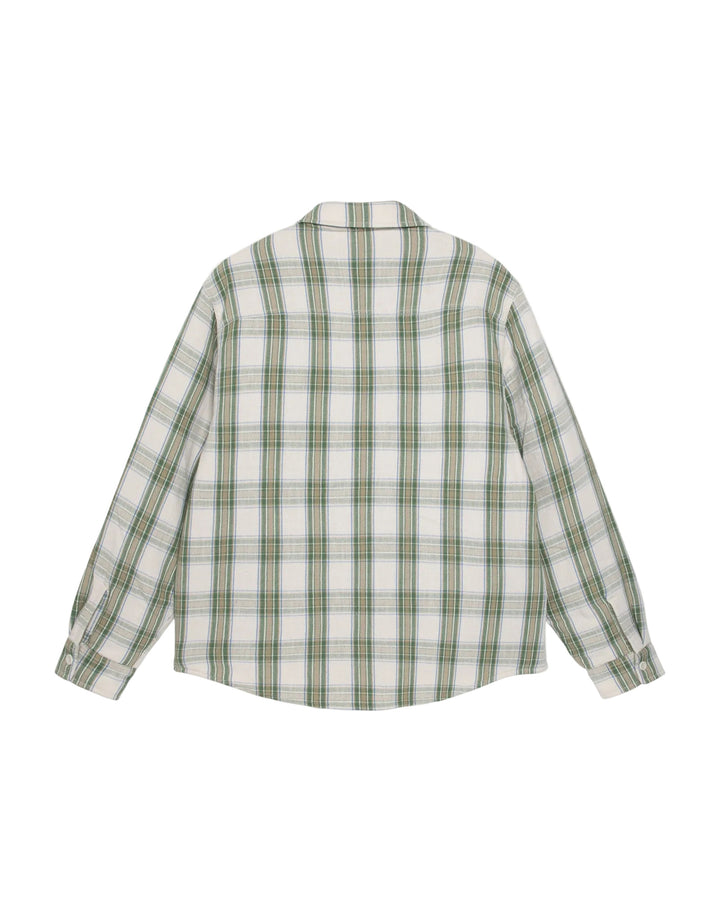 Stussy Lau Plaid Shirt Jacket - Off White