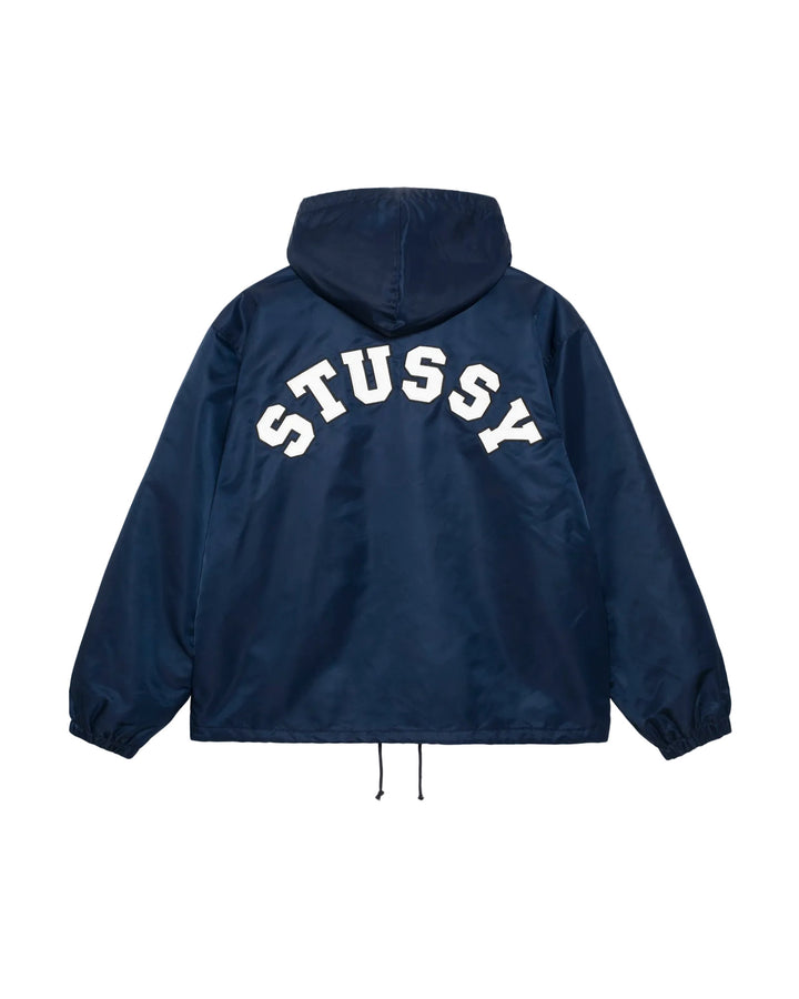 Stussy Hooded Coaches Jacket - Navy