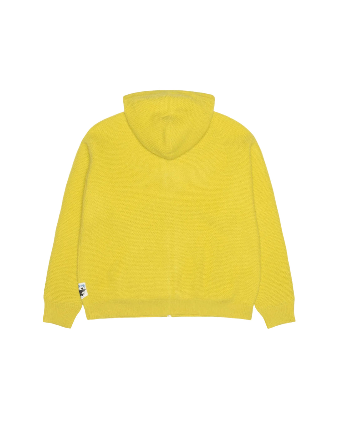 Stussy Textured Zip Hooded Sweater - Yellow