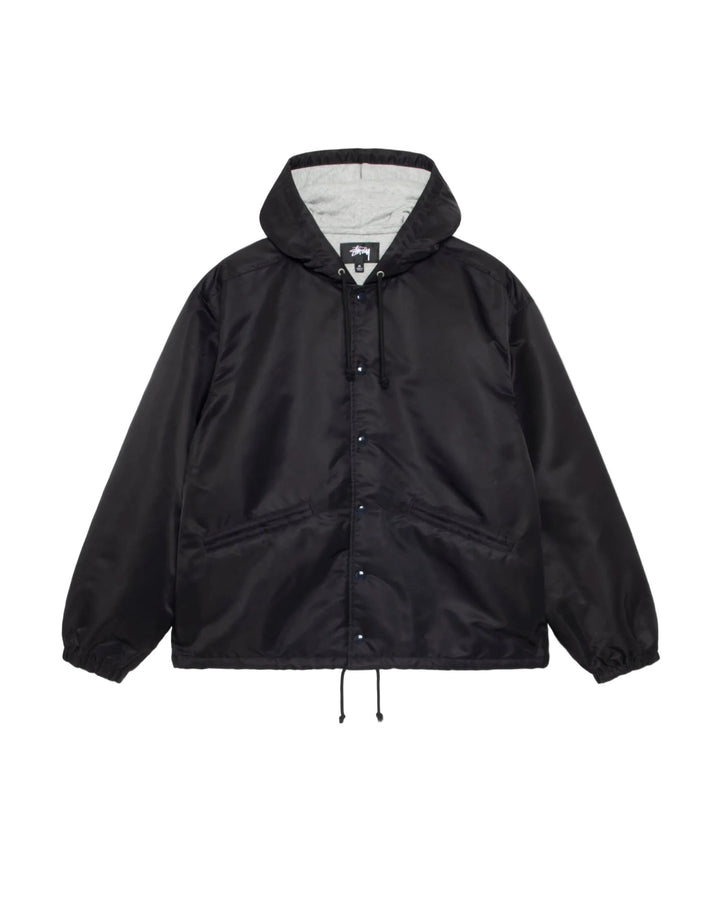 Stussy Hooded Coaches Jacket - Black