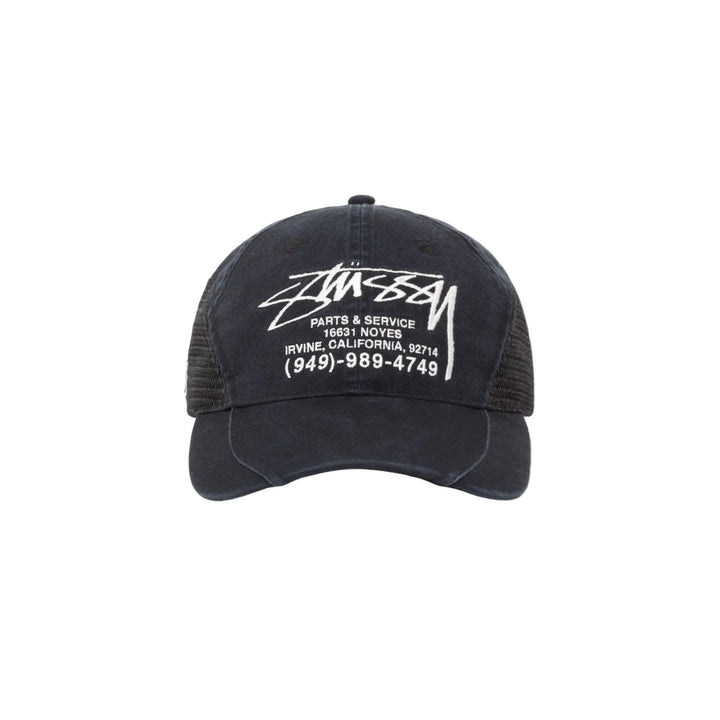 Stussy Service Mesh Low Pro Strapback Cap - Black