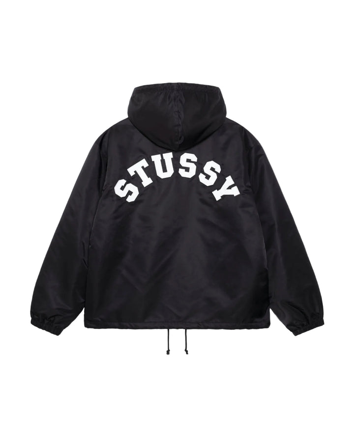 Stussy Hooded Coaches Jacket - Black