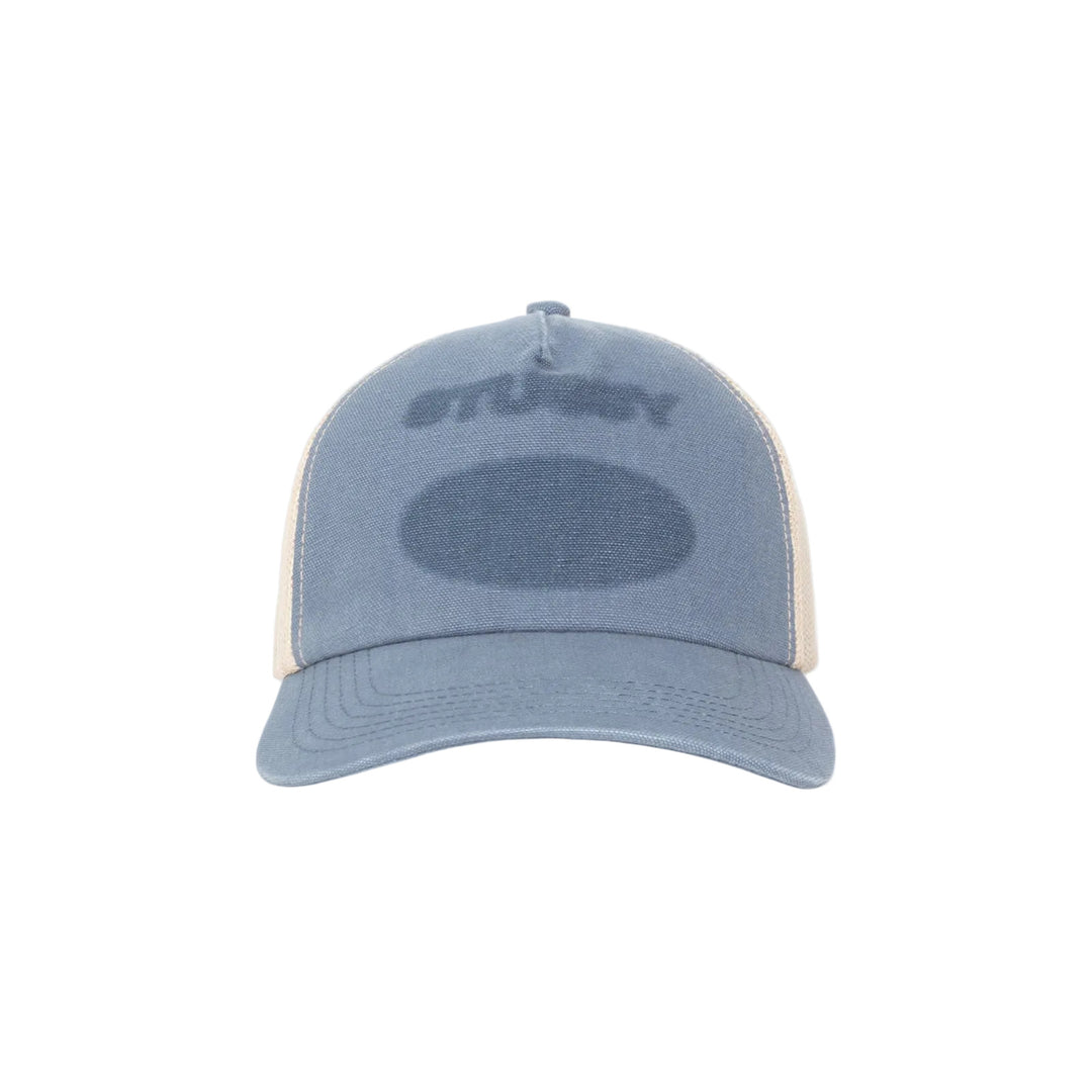 Stussy HC Ghost Logo Trucker - Blue