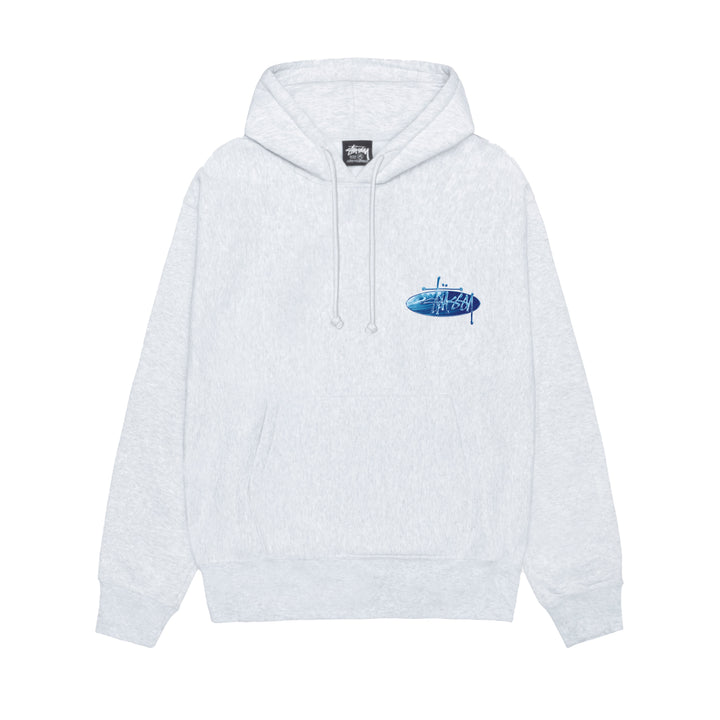 Stussy Wave Oval Hood - Ash Heather
