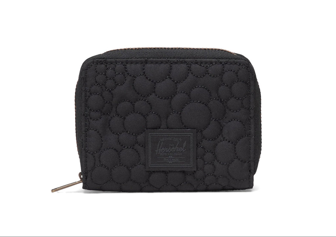 Herschel Tyler Quilted Capsule Wallet - Black Tonal Daisy
