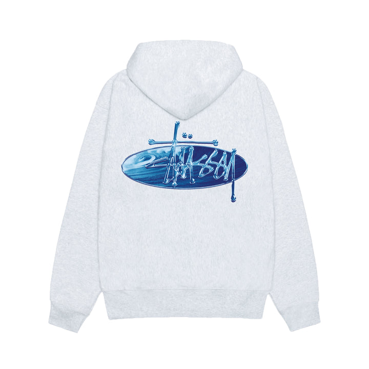 Stussy Wave Oval Hood - Ash Heather
