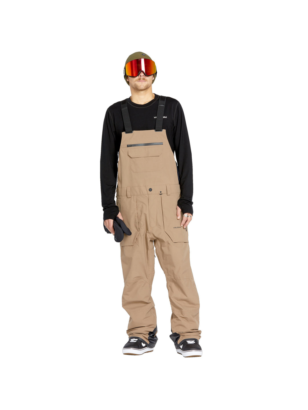 2025 Volcom Rain Gore Tex Bib Overall - Chestnut Brown
