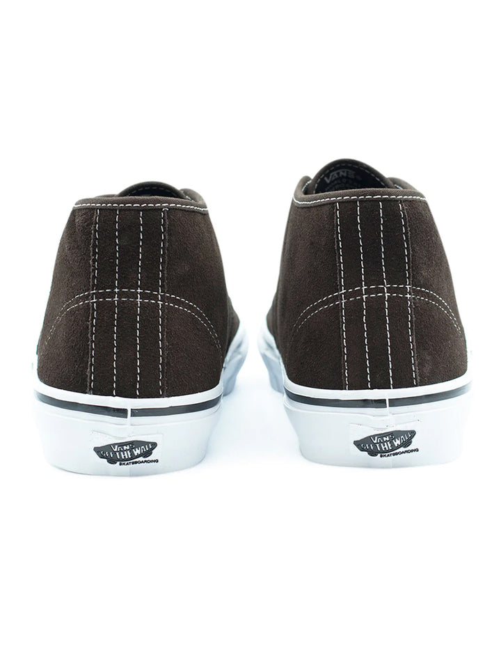 Vans Skate Authentic Mid VCU - Dark Brown / White