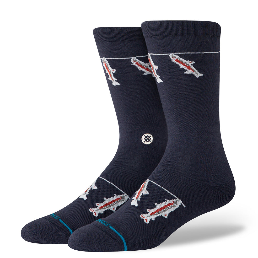 Stance Gone Fishin Crew - Navy