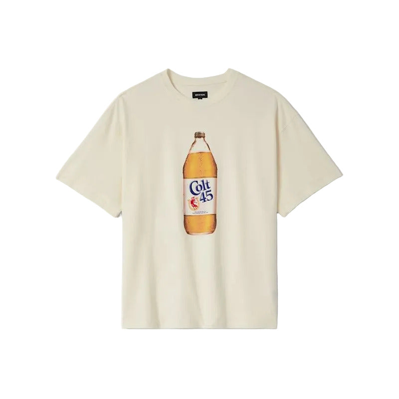Brixton Colt 45 Forty oz Oversized Tee - Natural