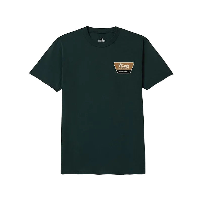 Brixton Linwood Tee - Forest Green / Tobacco