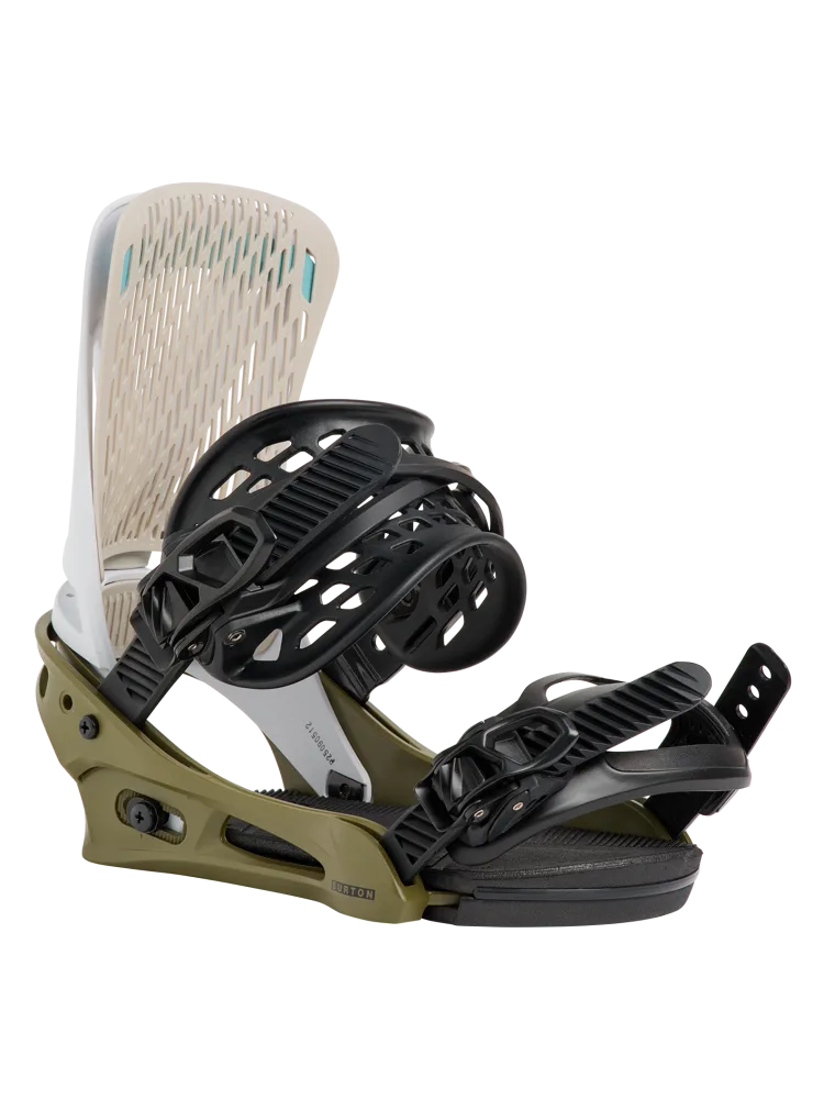 2027 Burton Men's Genesis Re:Flex Binding - White / Dried Moss