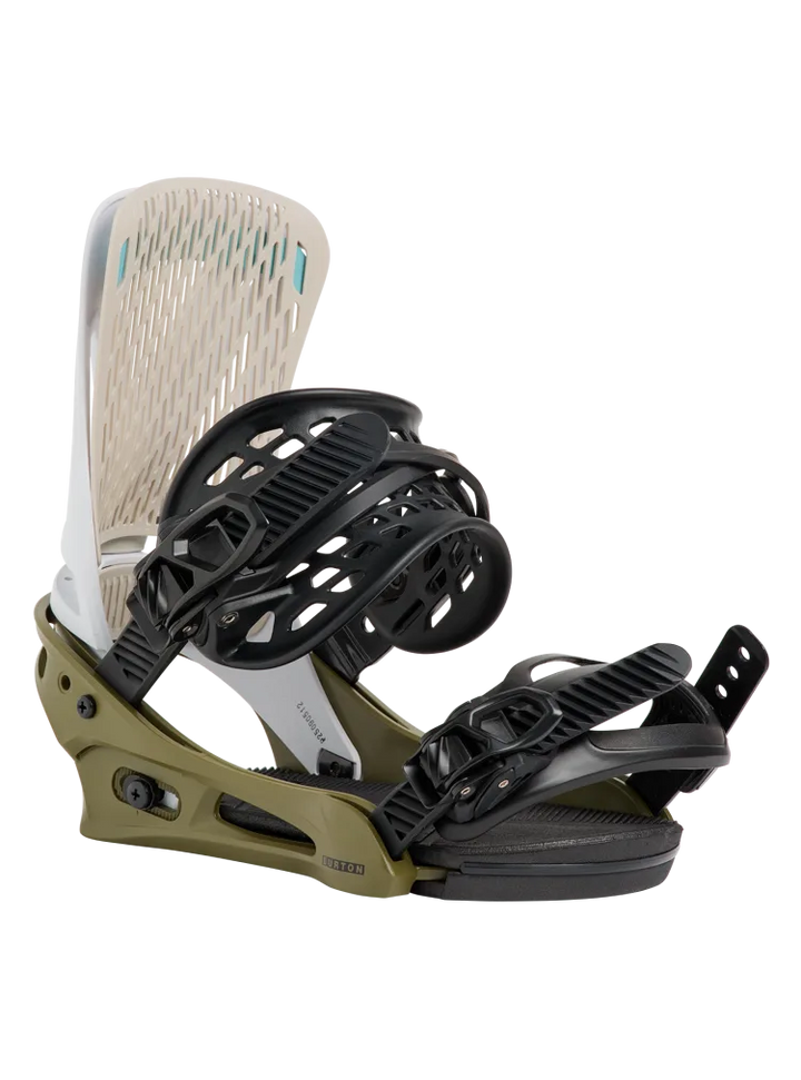 2027 Burton Men's Genesis Re:Flex Binding - White / Dried Moss