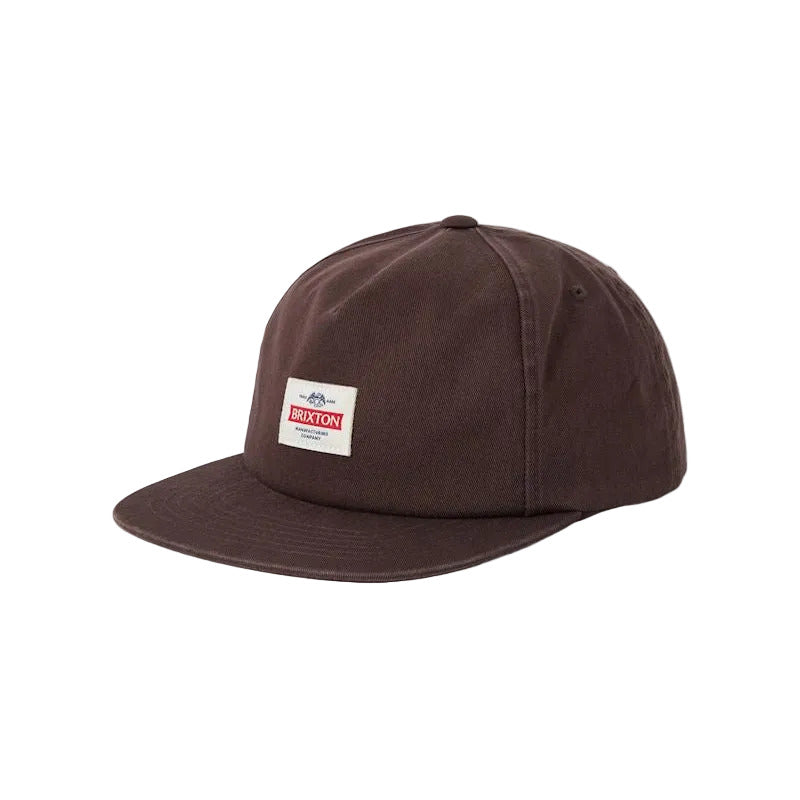 Brixton Trademark Snapback - Walnut Brown